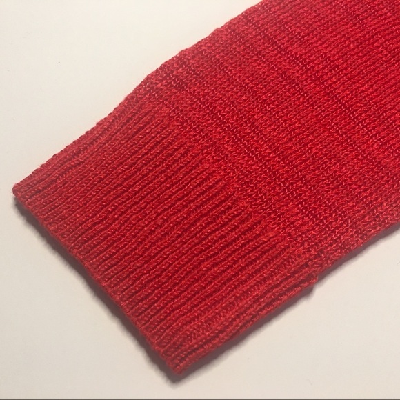 Alfani Red Lace Knit Linen Long Sleeve Cardigan XSP Extra Small Petite XS - Picture 8 of 9